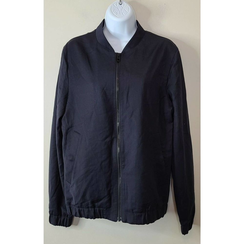 Zara Man Zip Up light weight Jacket wool blend